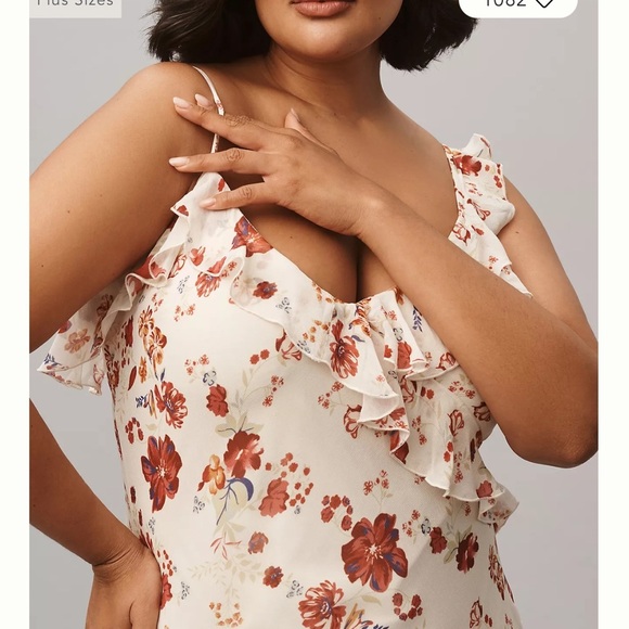 NWT Let Me Be Anthropologie Sleeveless Ruffle Maxi Dress - Picture 7 of 8